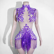Load image into Gallery viewer, Rhinestone rhinestone Bodysuit