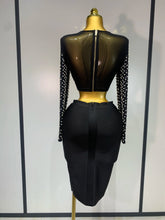 Load image into Gallery viewer, Mesh Pearl Black Top Bandage Set