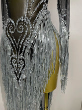Load image into Gallery viewer, Tassel Mesh Transparent Dress