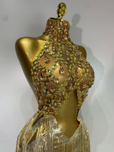 Load image into Gallery viewer, Tassels Transparent Short Dress