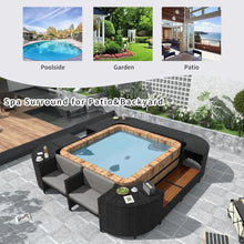 Load image into Gallery viewer, Gray Outdoor Rattan Sectional Sofa Set