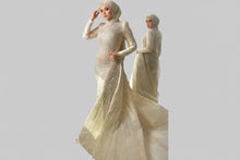 Load image into Gallery viewer, Muslim Long Sleeves Mermaid Evening Dress
