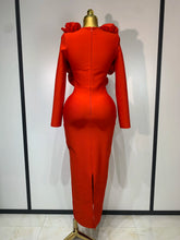 Load image into Gallery viewer, 3D Flower Sleeveless Bodycon Bandage Dress