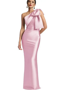 Elegant One Shoulder Mermaid Prom Dress