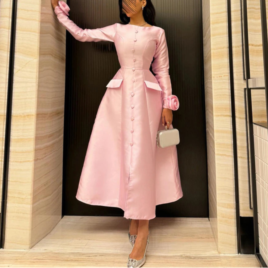 Long Sleeves Formal Party Dress