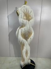 Load image into Gallery viewer, Tassel Mesh See Through Long Dress