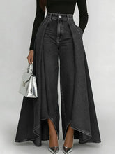 Load image into Gallery viewer, High Waist Casual Wide Leg Jeans