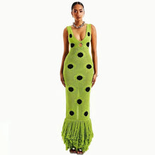 Load image into Gallery viewer, See Through Knitted Maxi Dress