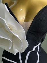 Load image into Gallery viewer, Black Mini Bodycon Bandage Dress