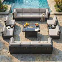 Load image into Gallery viewer, 15 Piece Patio Furniture Set