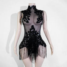 Load image into Gallery viewer, Rhinestone rhinestone Bodysuit