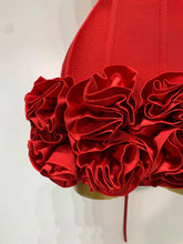 Load image into Gallery viewer, Strapless Flower Prom Gown Mini Dress
