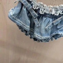 Load image into Gallery viewer, New Style Long-sleeve With Belt Waist Denim