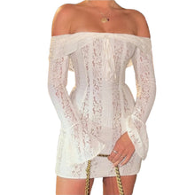 Load image into Gallery viewer, Off Shoulder Mini Dress