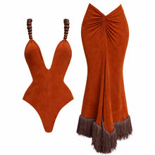 Load image into Gallery viewer, Beads 2Pieces Halter Swimsuit
