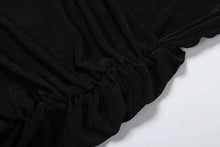 Load image into Gallery viewer, Velvet Tassel Hem Dress