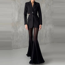 Load image into Gallery viewer, See Through Mesh Flare Pants