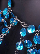 Load image into Gallery viewer, see through metal rhinestone summer dress