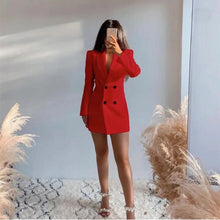 Load image into Gallery viewer, Elegant Blazer Solid Double Breasted