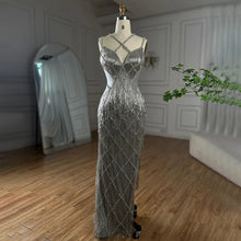Load image into Gallery viewer, Silver Society Art Deco Beaded Gown