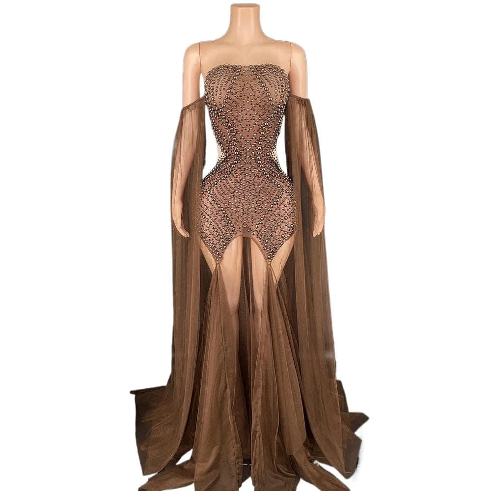 see through birthday dress Maweii Plus Size Women's Black Lace Hollow Out Dress,French Style 70's Summer Night Out Club Party Birthday Dress,See Through High Quality Knit Dress