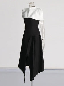 Colorblack Slimming Elegant Long Dress