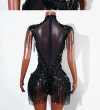 Load image into Gallery viewer, Rhinestone rhinestone Bodysuit