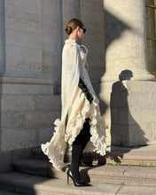 Load image into Gallery viewer, Solid White Ruffle Maxi Dress