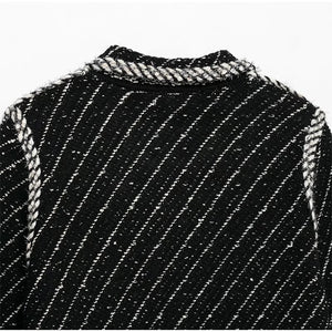 Elegant Tweed Jackets Mini Skirt Set