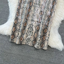 Load image into Gallery viewer, Leopard Print PU Leather Skirt