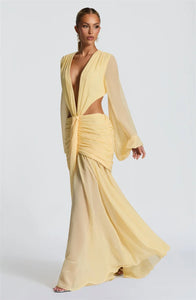 Long Sleeve Sexy Maxi Dress