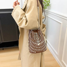 Load image into Gallery viewer, Studded Bucket Bag