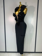 Load image into Gallery viewer, 3D Flower Sleeveless Bodycon Bandage Dress