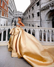 Load image into Gallery viewer, Big Bow Satin Long Party Skirt