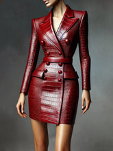 Load image into Gallery viewer, New PU Leather Dress