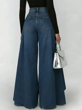 Load image into Gallery viewer, High Waist Casual Wide Leg Jeans