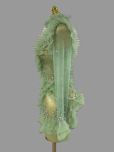Load image into Gallery viewer, Sparkly Rhinestone Mesh See Through Mini Dress