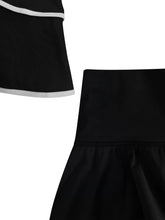 Load image into Gallery viewer, High Waist Color Block Skort
