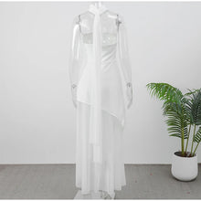Load image into Gallery viewer, Mesh Patchwork Maxi Dress
