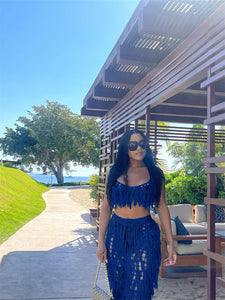 Beachwear crochet 2 Two Piece Dress Set
