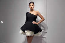 Load image into Gallery viewer, Stunning Black One Shoulder A-line Short Formal Dress