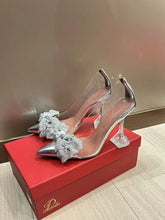Load image into Gallery viewer, New Fairy Style Bow Transparent High Heels