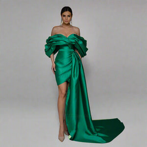 Simple Satin Vestido De Fiesta
