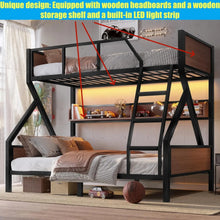 Load image into Gallery viewer, Duty Metal Twin Over Full Bunk Bed