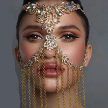 Load image into Gallery viewer, Rhinestone Tassel Mask