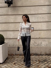 Load image into Gallery viewer, Elegant Lace See Through Shirt