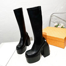 Load image into Gallery viewer, Punk Style Knee-High Boots