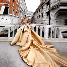 Load image into Gallery viewer, Big Bow Satin Long Party Skirt