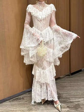 Load image into Gallery viewer, ruffled lace dress