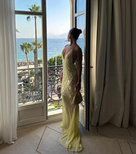 Load image into Gallery viewer, Sexy Deep V-neck Sequin Sling Mermaid Dress